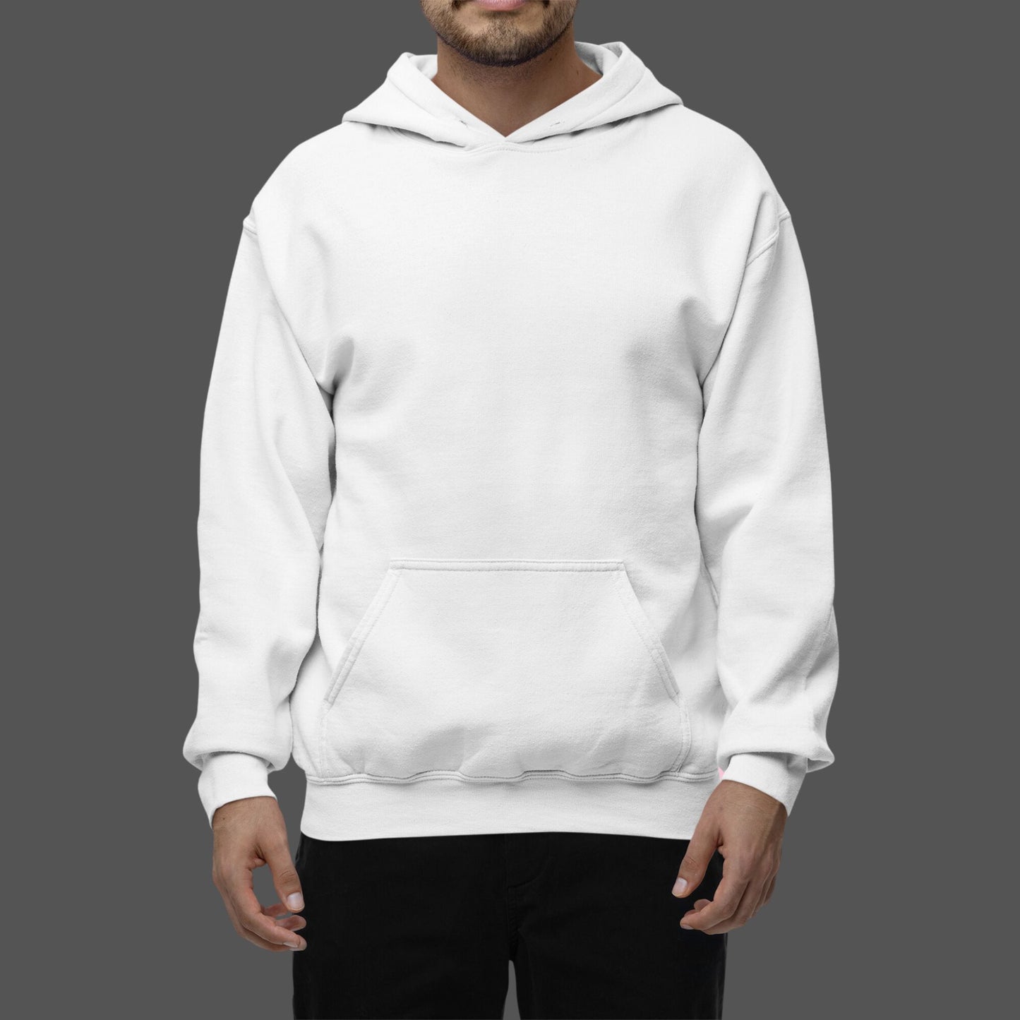 WHITE Oversized Hooded Sweatshirt