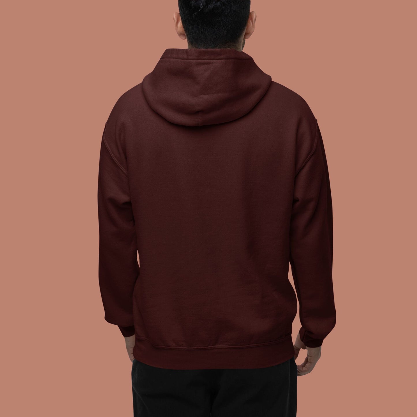 MAROON Oversized Hooded Sweatshirt