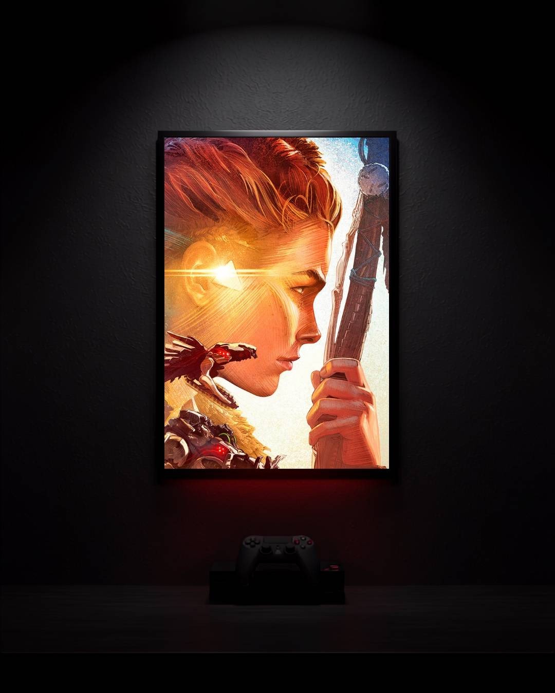Horizon-Forbidden-West_Aloy_001 Anime Poster wall mockup