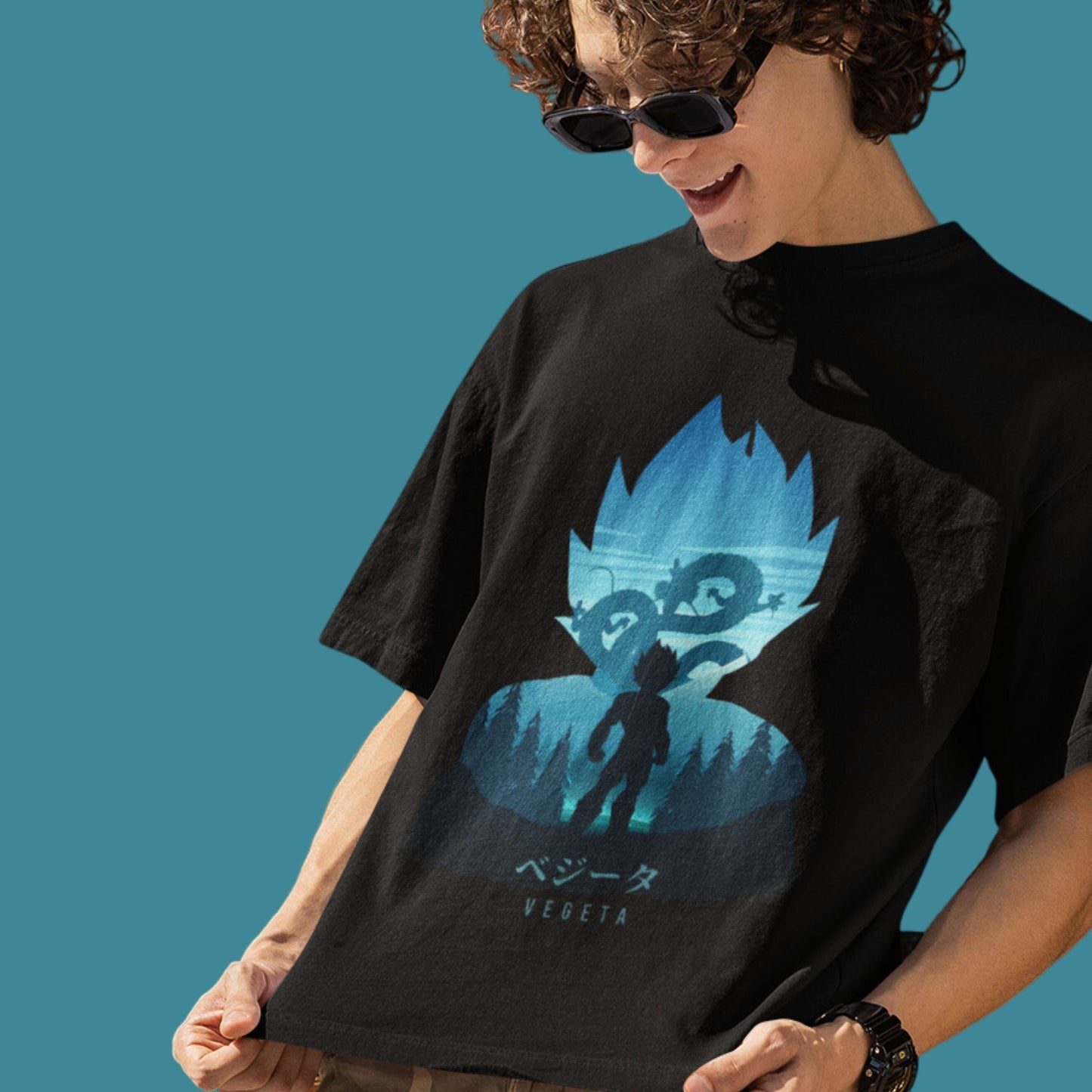 VEGETA OverSized Printed Tee