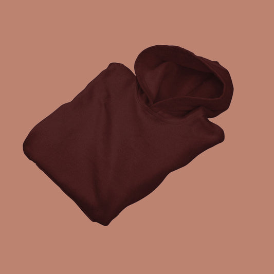 MAROON Oversized Hooded Sweatshirt