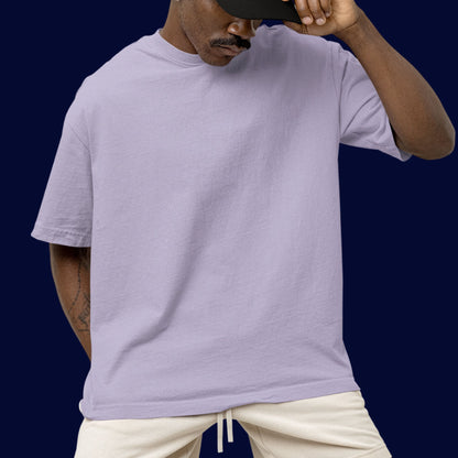 Lavender Unisex Oversized Solid Tee