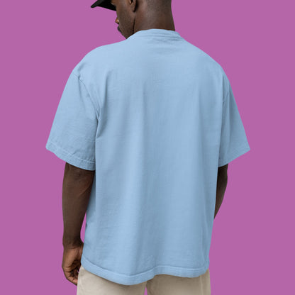 Baby Blue Unisex Oversized Solid Tee