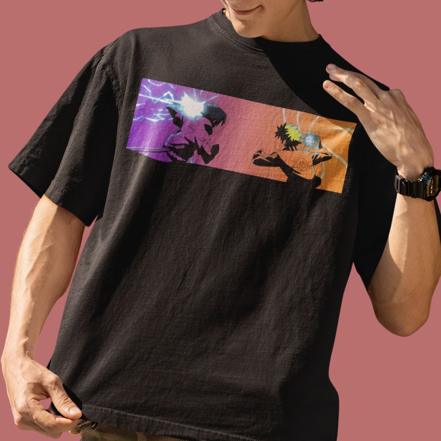 SASUKE & NARUTO OverSized Tee