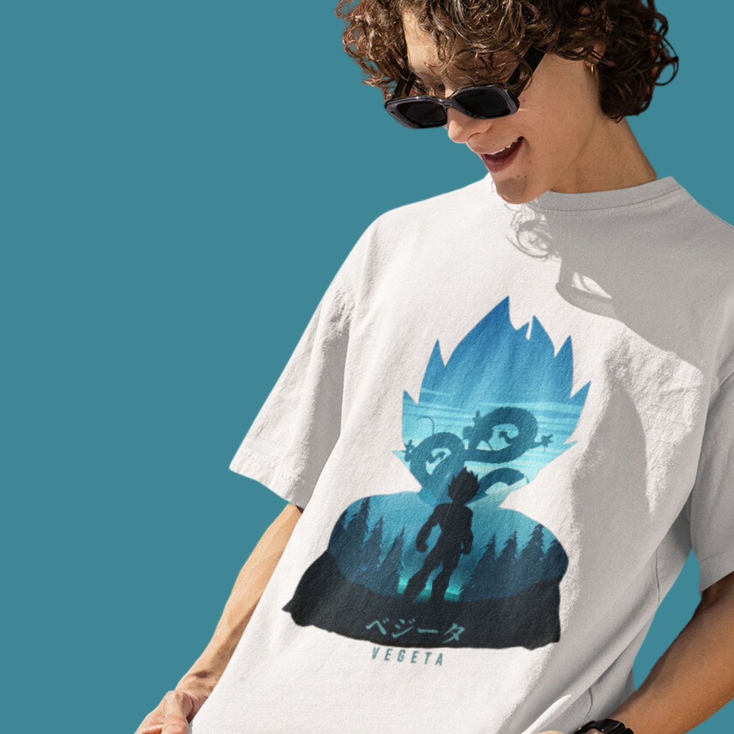 VEGETA OverSized Printed Tee