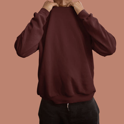 MAROON Oversized Sweatshirt