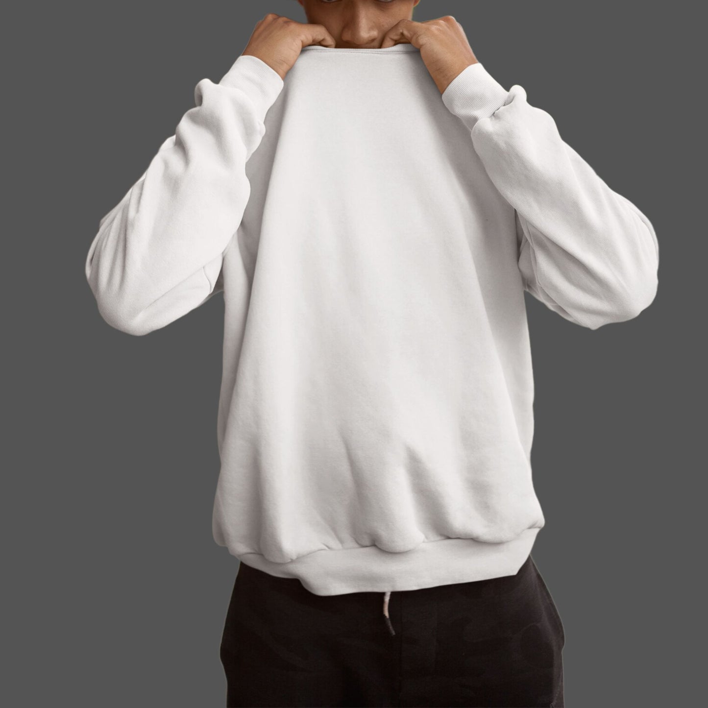 WHITE Oversized Sweatshirt