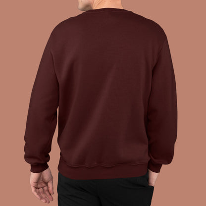 MAROON Oversized Sweatshirt