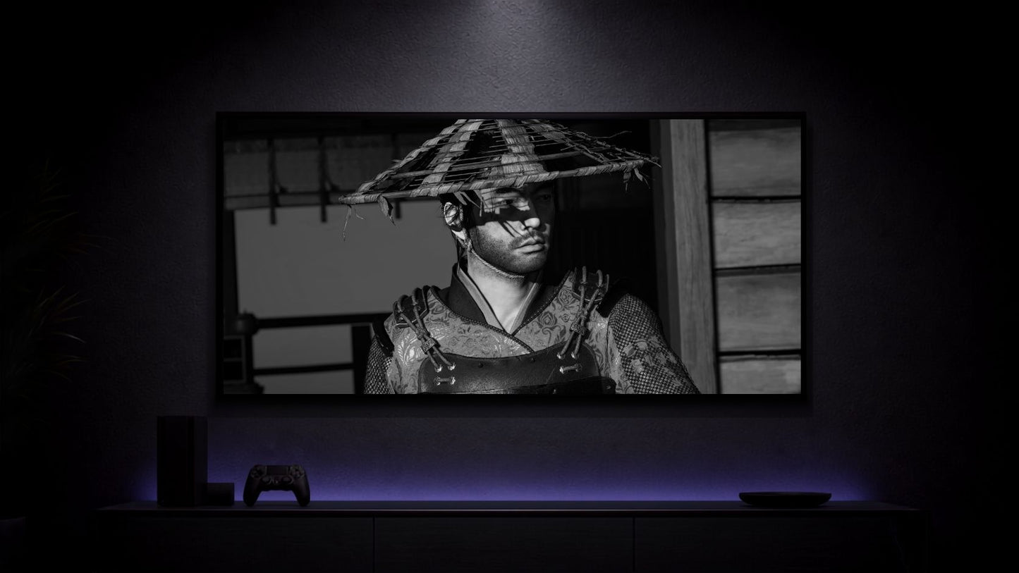 Ghost-of-Tsushima_Jin-Sakai-with-Katana_002 Anime Poster wall mockup