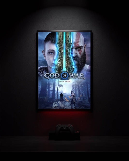 God-of-War-Ragnarok_Ragnarok-Key-Art_001 Anime Poster wall mockup