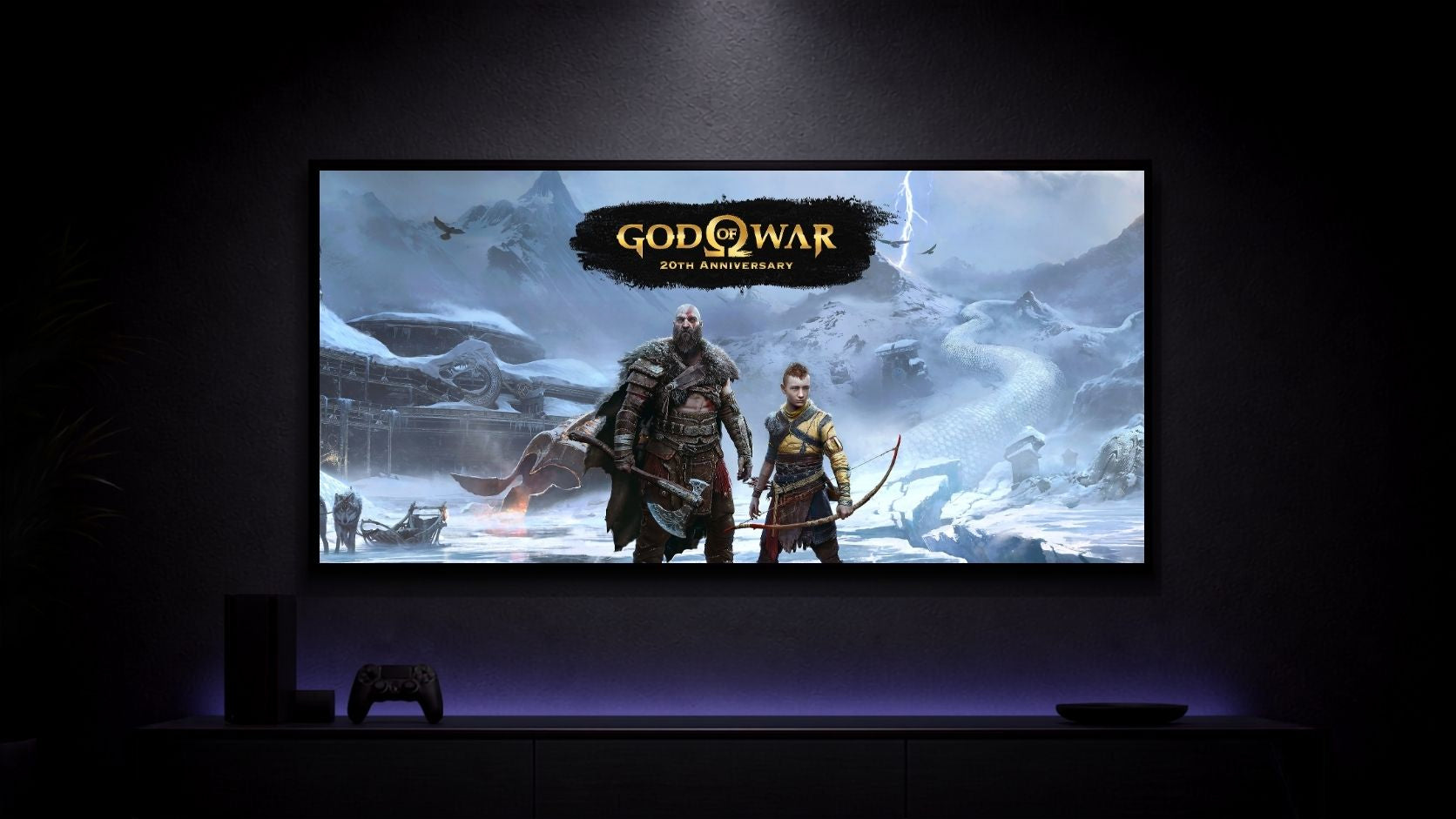 God-of-War_20th-Anniversary-Art_001 Anime Poster wall mockup