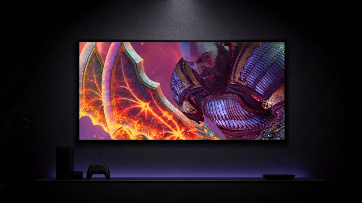 God-of-War_Kratos-in-Flames_001 Anime Poster wall mockup