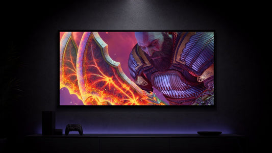 God-of-War_Kratos-in-Flames_001 Anime Poster wall mockup