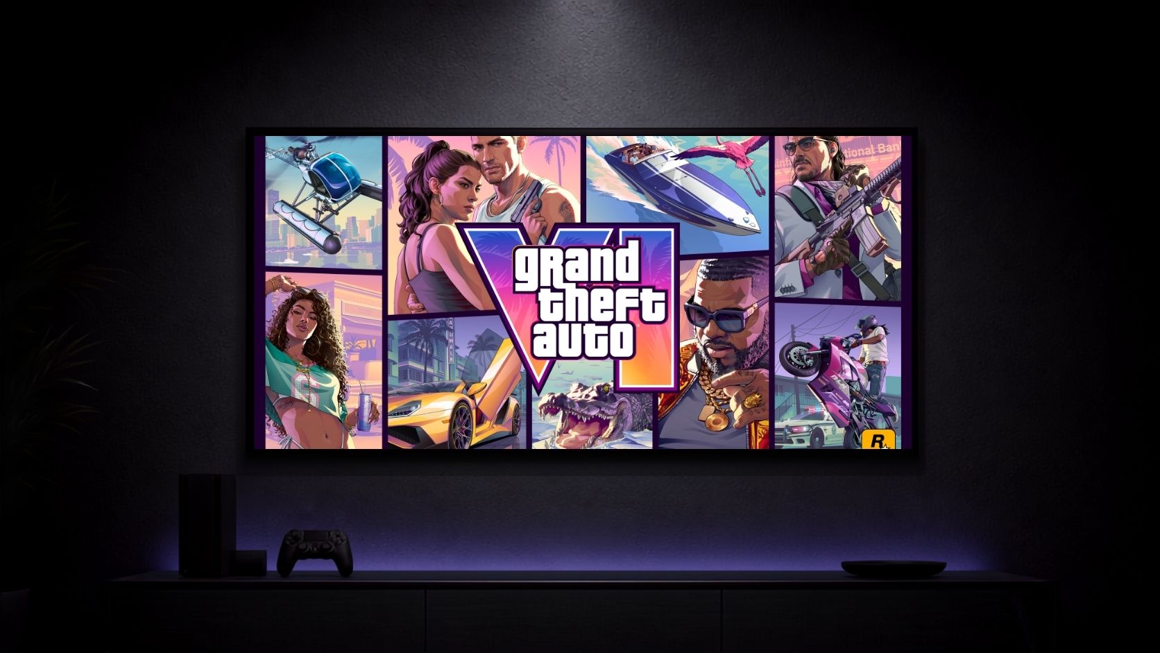 Grand-Theft-Auto-VI_Lucia-and-Jason_001 Anime Poster wall mockup