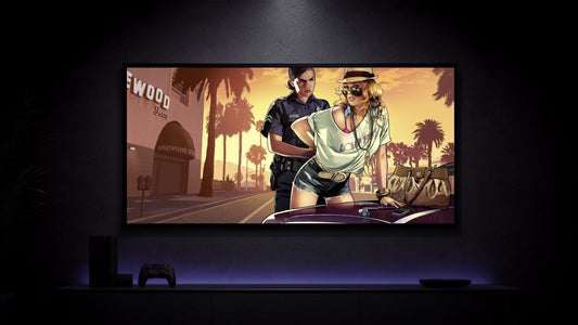 Grand-Theft-Auto-VI_Lucia-on-Motorcycle_001 Anime Poster wall mockup