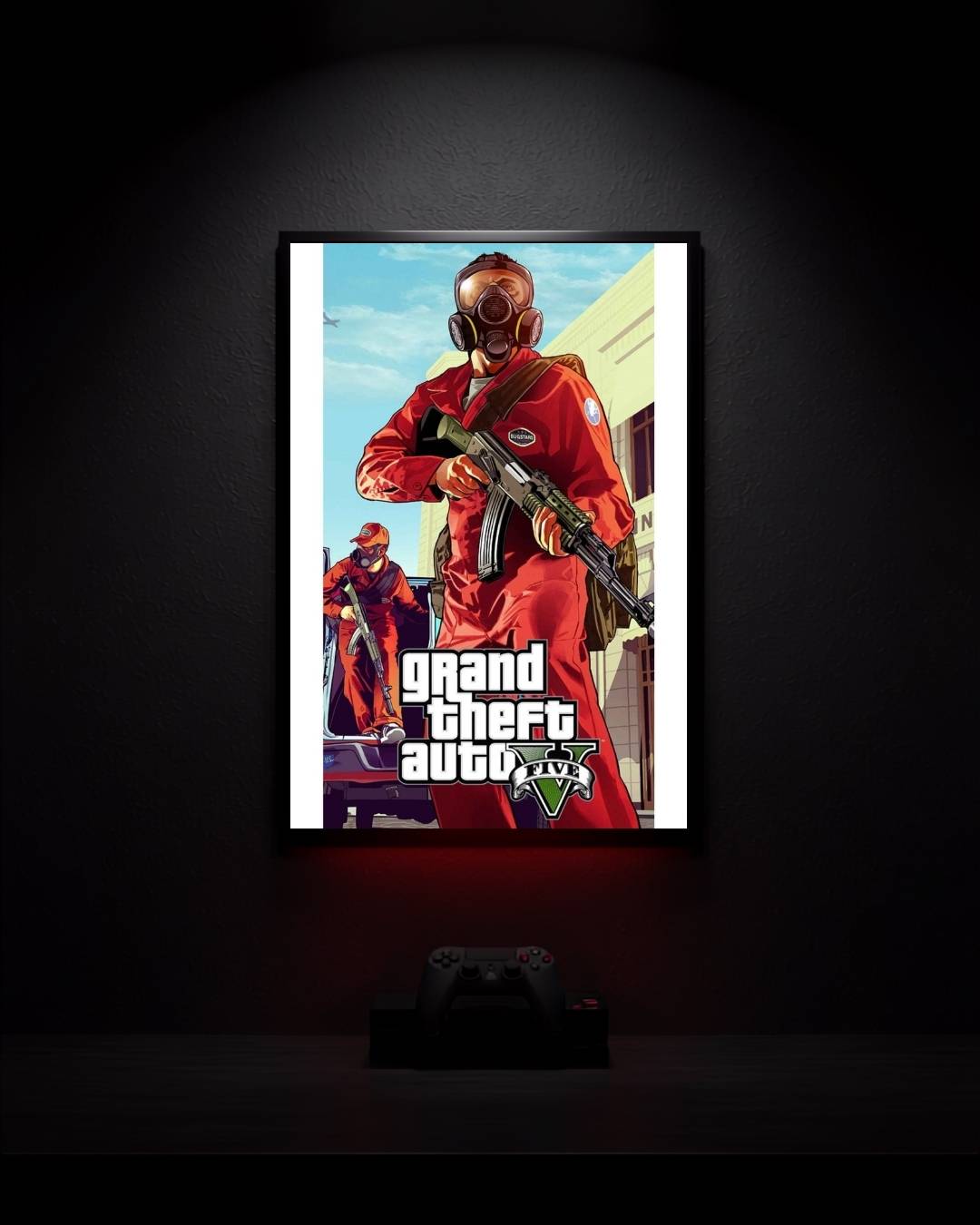 Grand-Theft-Auto-V_Los-Santos-Character-Art_001 Anime Poster wall mockup