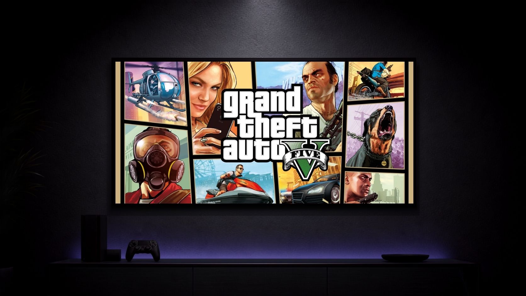 Grand-Theft-Auto-V_Trevor-Philips_001 Anime Poster wall mockup