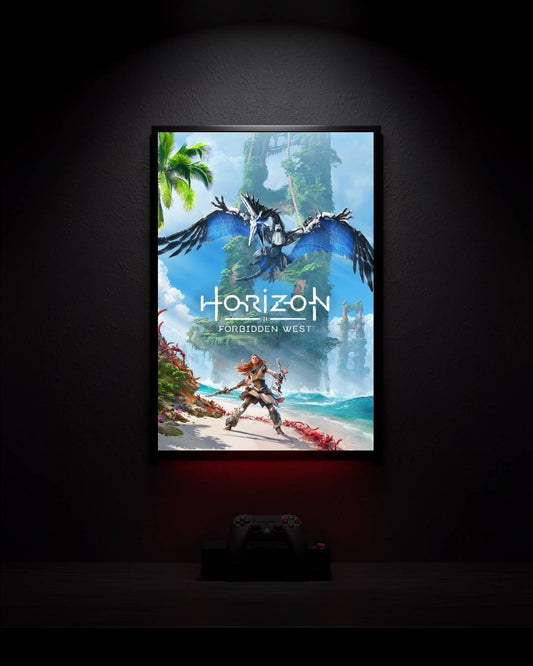 Horizon-Forbidden-West_Forbidden-West-Key-Art_001 Anime Poster wall mockup