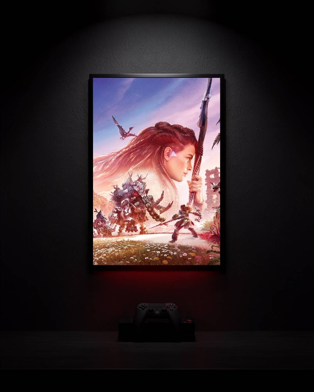 Horizon-Zero-Dawn_Aloy-in-the-Wilderness_001 Anime Poster wall mockup