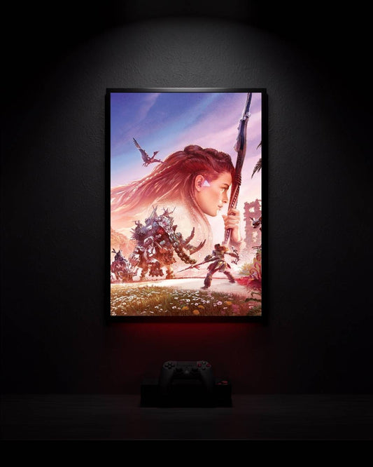 Horizon-Zero-Dawn_Aloy-in-the-Wilderness_001 Anime Poster wall mockup