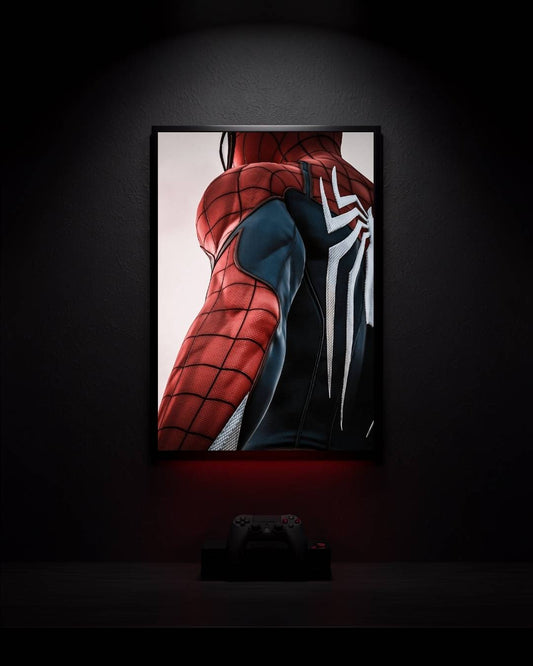 Marvel-Spider-Man-2_Spider-Man-with-Backpack_001 Anime Poster wall mockup