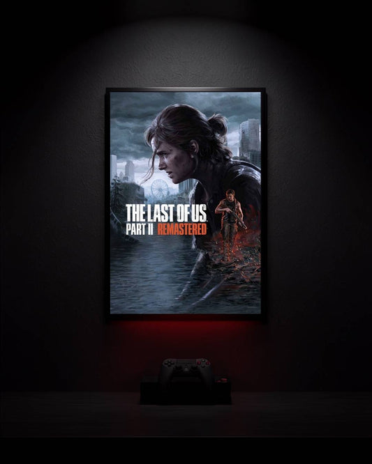 The-Last-of-Us-Part-II-Remastered_Ellie-and-Abby_001 Anime Poster wall mockup