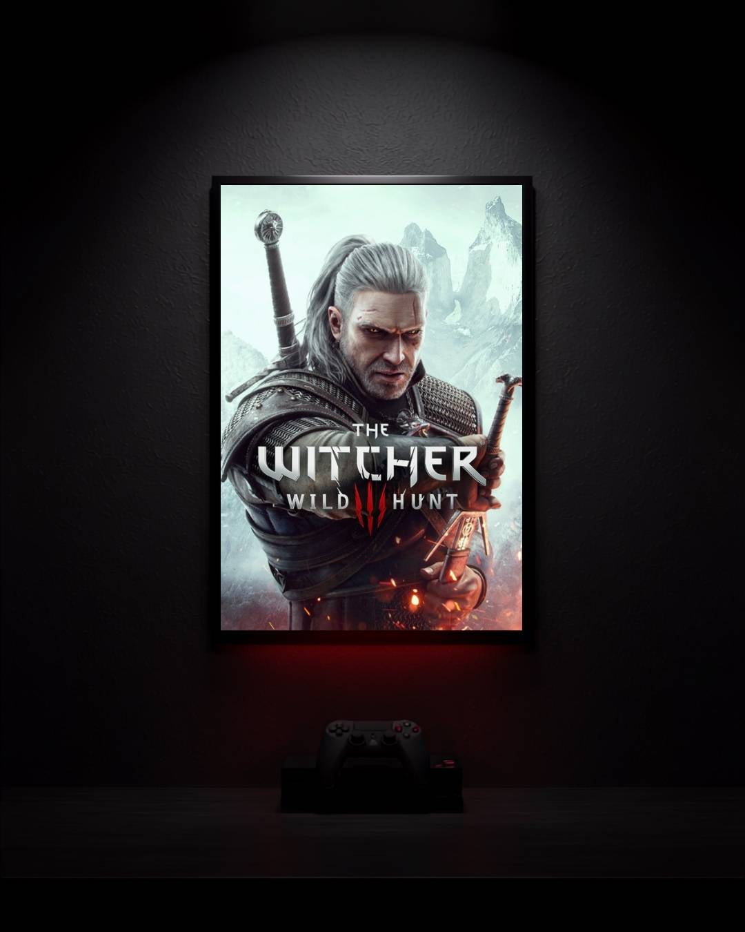 The-Witcher-3-Wild-Hunt_Geralt-of-Rivia_001 Anime Poster wall mockup