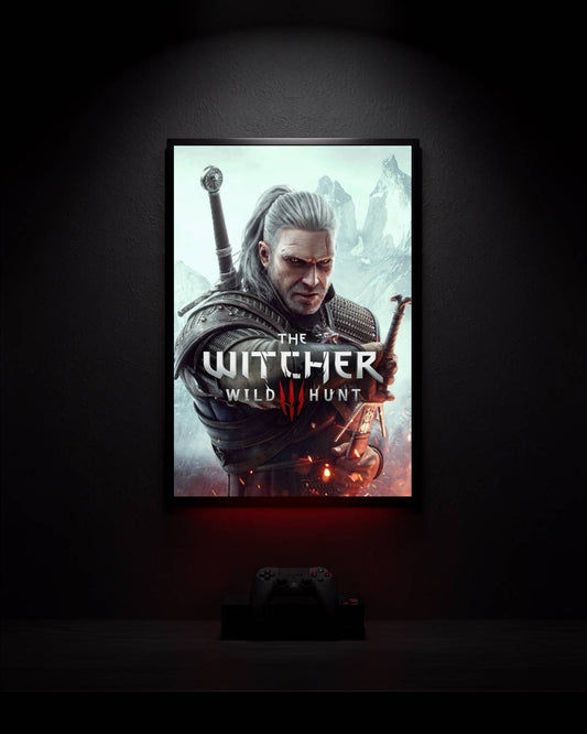 The-Witcher-3-Wild-Hunt_Geralt-of-Rivia_001 Anime Poster wall mockup